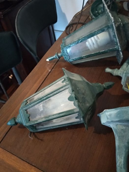 Candeeiros vários antigos