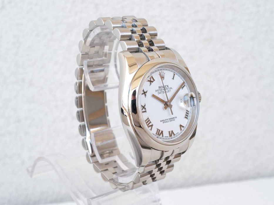 Rolex Datejust 36mm Jubilee Steel White Roman Dial (2025)