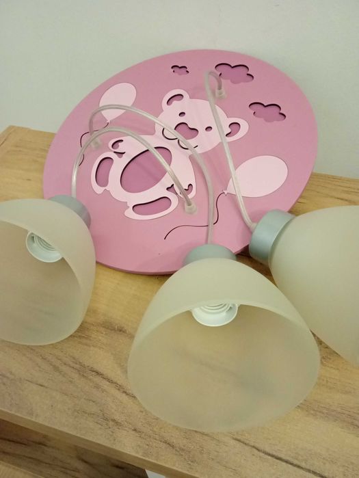 Lampy lampa do pokoju dziecięcego motyle miś