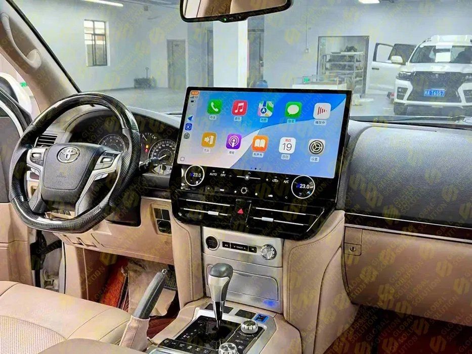 Android магнітола для Toyota Land Cruiser 200 2008–2021, Android 13, CarPlay, QLED