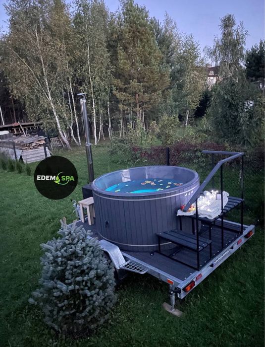 Спа купель с джакузи! Чан на дровах! Уличное джакузи! Виробник!