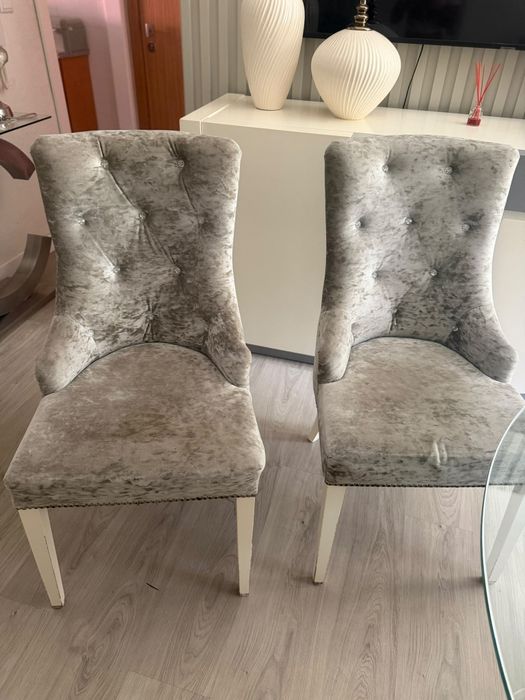 4 cadeiras interdesign veludo
