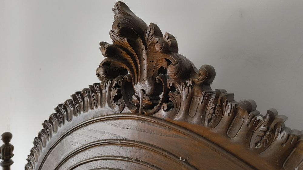 Mobília de quarto completo de casal em madeira maciça rústico