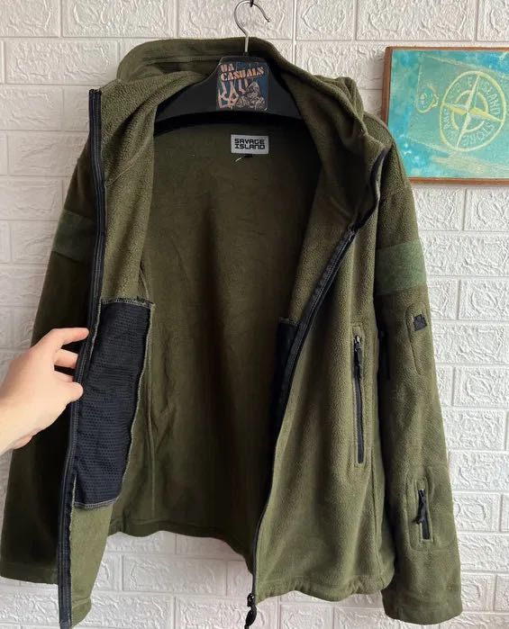 Тактична флісова кофта Savage Island військова мілітарі олива р2-3ХЛ