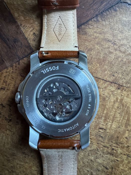 Relogio Fossil skeleton automatico 45 mm
