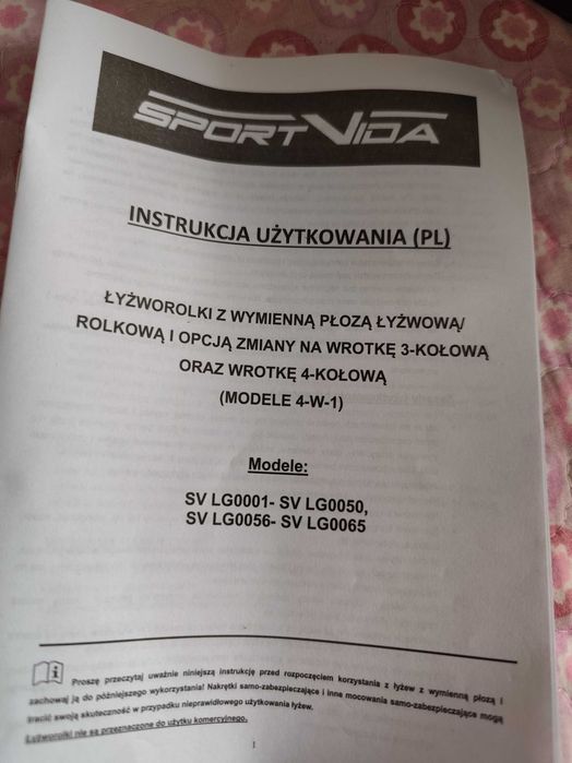 Łyżworolki z wymienną płozą dla dziecka