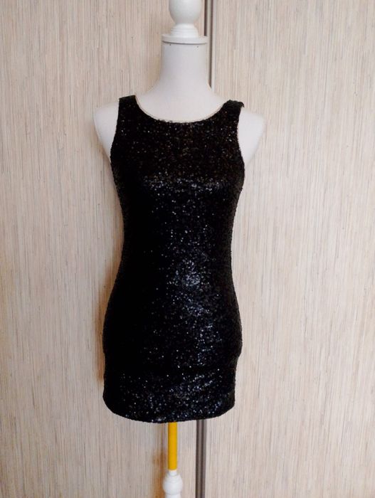 Cekinowa sukienka ONLY r.XS