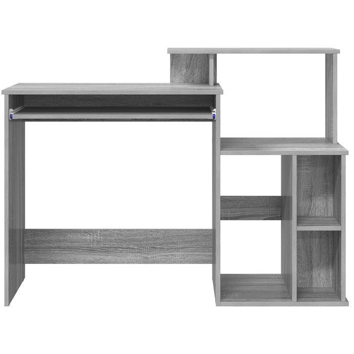 Biurko Vidaxl Szaro-Sonoma z Przechowywaniem 120,5 cm