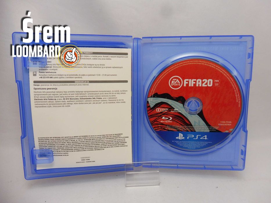 Gra Fifa 20 na PS4, Stan db!