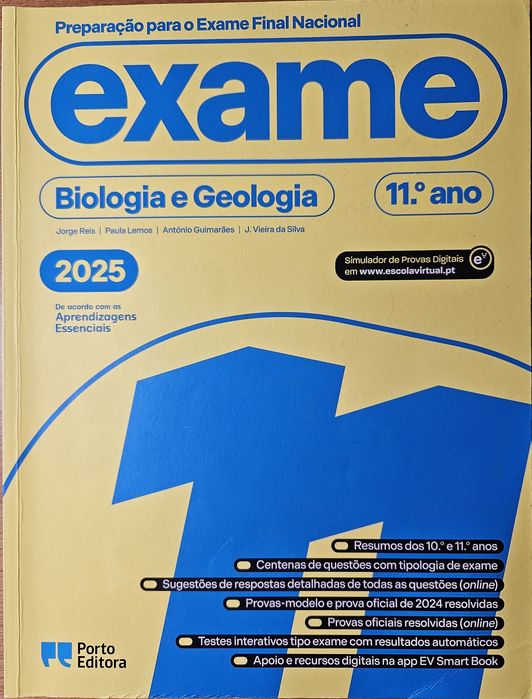 Preparação para o Exame Final Nacional 2025 - Biologia e Geologia - 11.º Ano