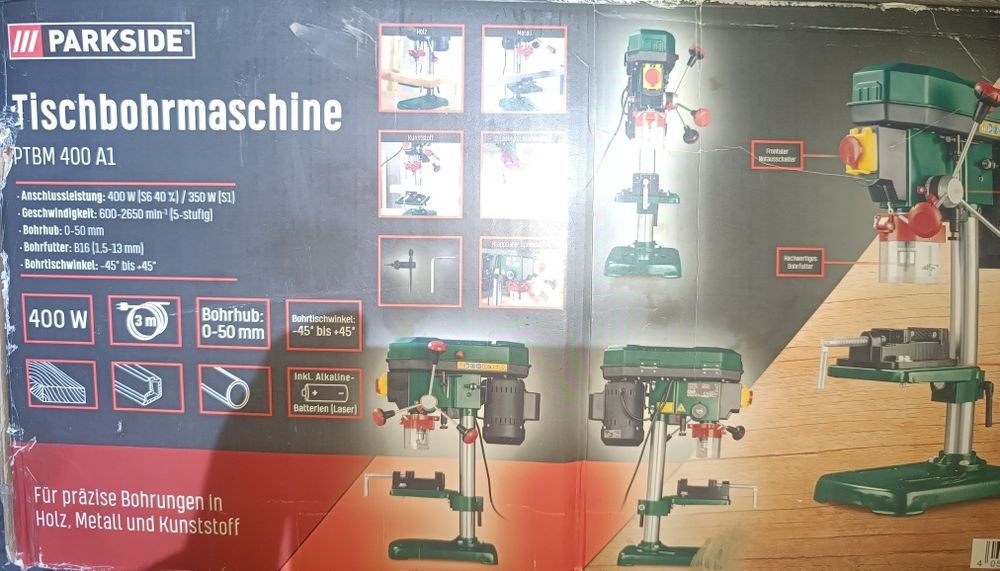 Wiertarka kolumnowa Parkside PTBM 400 A1