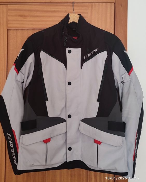 Casaco de moto Dainese tempest 3D-Dry cinza/preto