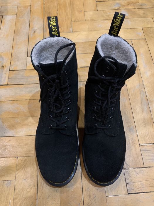 Dr Martens черевики замшеві на хутрі