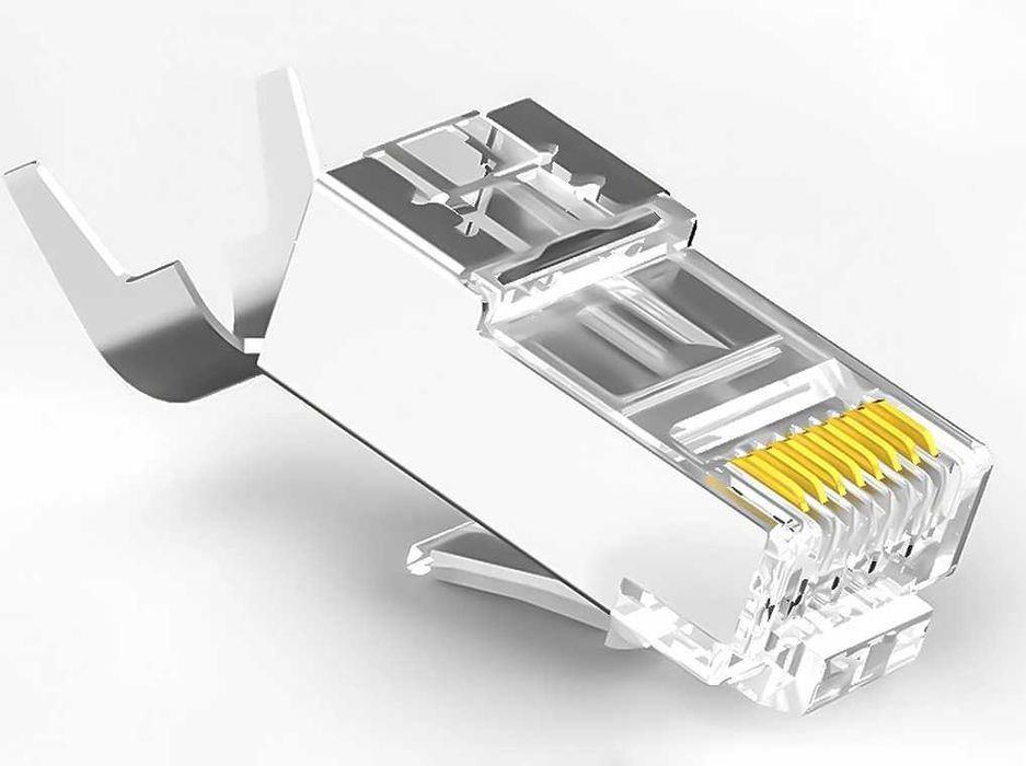 Конектор RJ45 CAT7 STP Ethernet 10 Гбіт/с