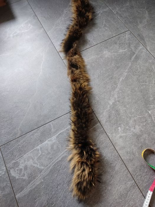 Futerko obszycie kaptura kurtki naturalne 120 cm
