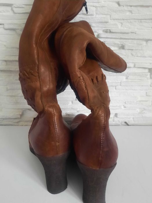 Kozaki skórzane roz 39