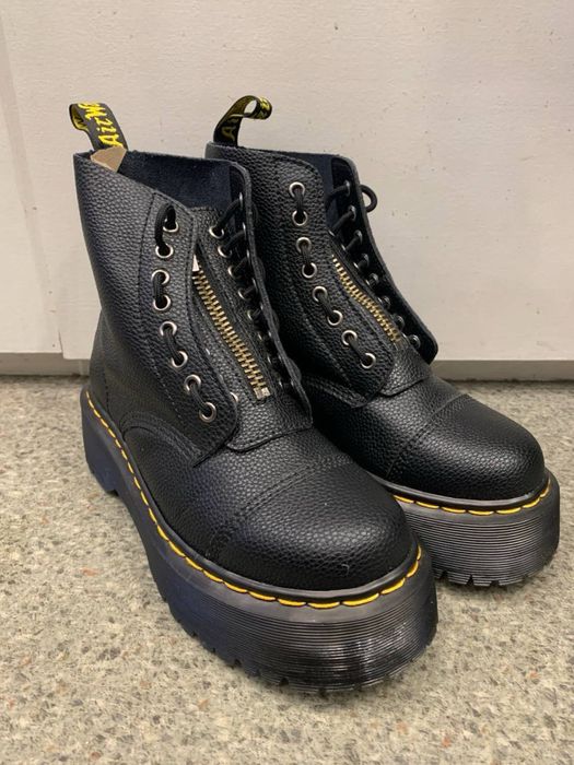 Черевики Dr. Martens Jadon Platform 40 41 чорні шкіряні на платформі