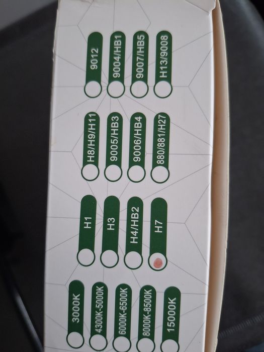 Kit de lâmpadas LED (referência RLC008071 / H7 / 60W / 6000K)