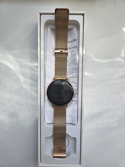 Smartwatch damski złoty