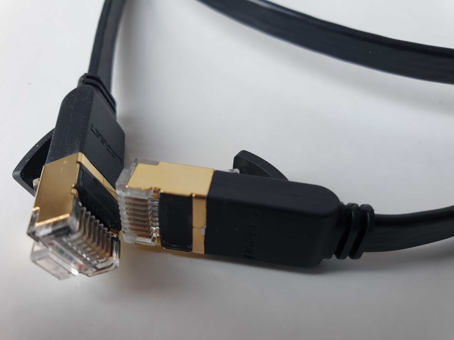 Патч корд  Cat 7 STP кабель інтернет  плоский 10 Гбіт/с Ugreen  1м