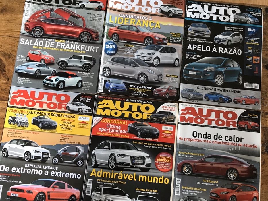Revistas automoveis AUTOMOTOR varios numeros