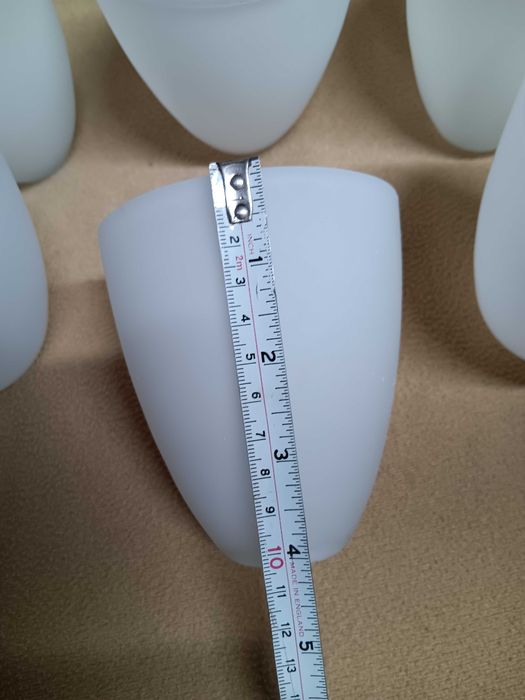 Tulipas vidro opalino para candeeiros