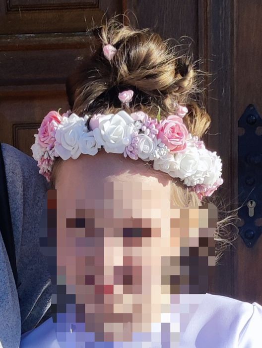 Wianek komunijny dla dziewczynki