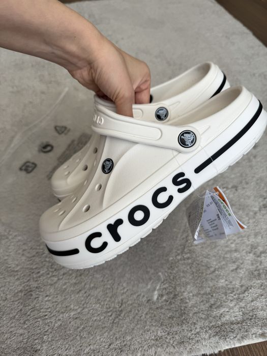 Сабо Crocs M8 W10 білі 26,0 см шльопанці крокси М7
