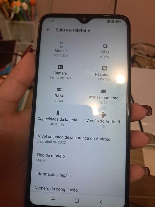 Telemovél Alcatel 5007U_EEA