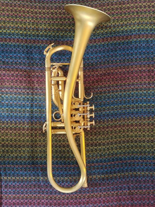 Trąbka Schagerl Ganschhorn heavy pozłacana