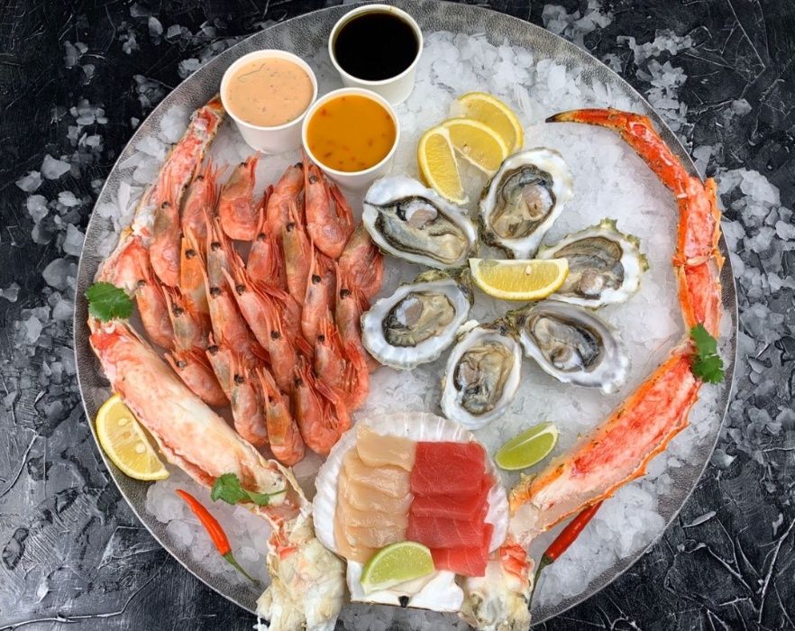 Живі устриці Фін де Клер, розміри №1, №2, №3 (ціна за 1 штучку)