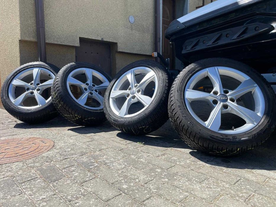 Alufelgi Audi A4 B9 7,5Jx17'' 5x112 ET38 Opony Zimowe Goodyear 225/50R17 94H VAG SEAT VW SKODA