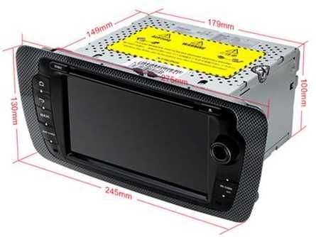 Rádio SEAT IBIZA 6J com Android GPS e WIFI - RADIO 2 DIN SEAT