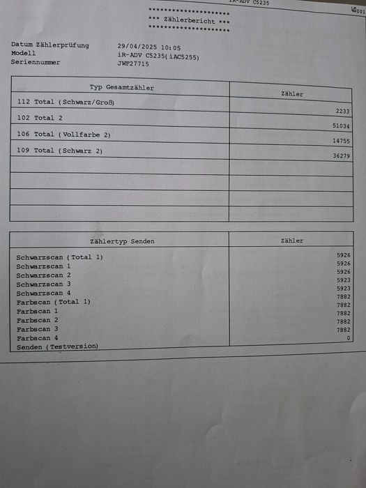 Urządzenie wielofunkcyjne Canon ImageRUNNER ADVANCE C5235i PRZEBIEG 50 TYSIĘCY!!!