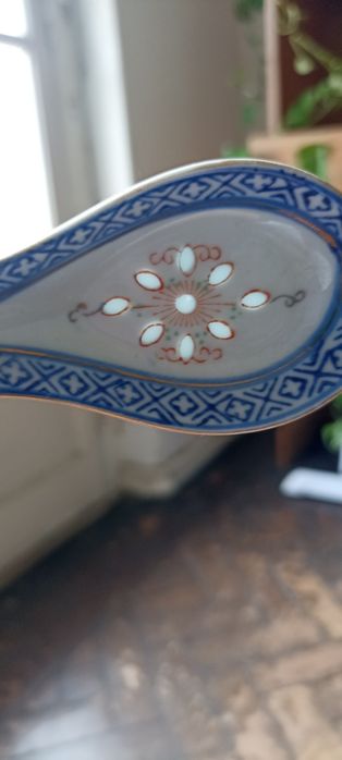 Taça e colher porcelana chinesa