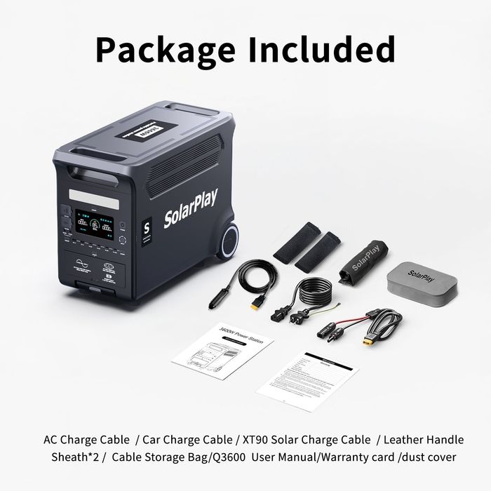 ‼️Зарядна станція‼️ 3840Wh/3600W SolarPlay Q3600Pro LiFePO4