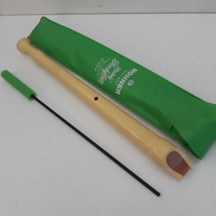 Flauta Alemã Hohner Melody Blockflote Uso Escolar Como Nova