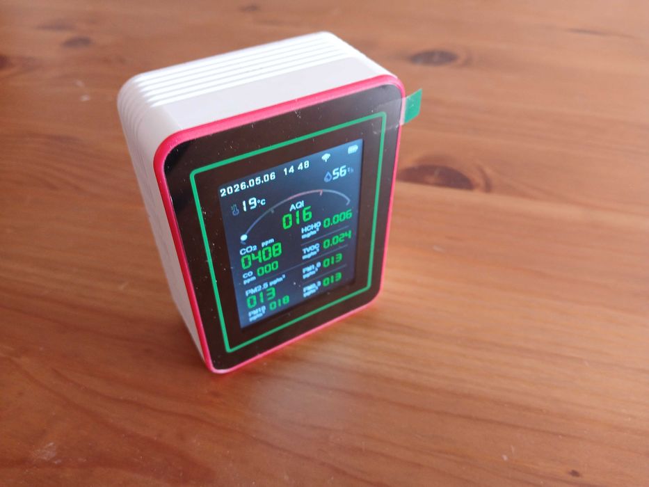 WEB WI-FI - Monitor da Qualidade do Ar c/ vários Alarmes e AQI