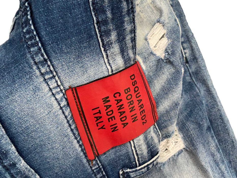 Dsquared2 paintsplattered slim fit jeans, rozmiar 32