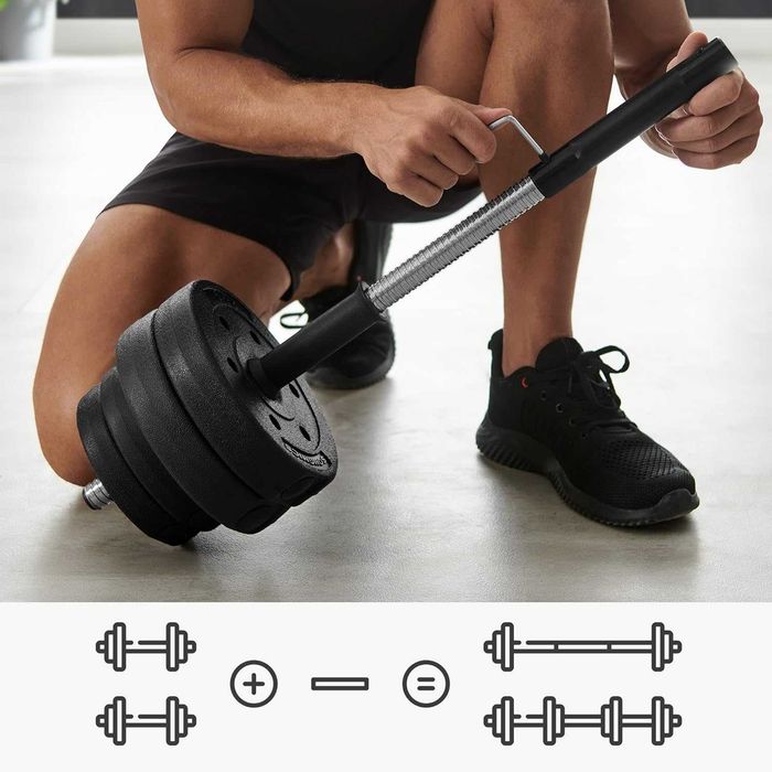 Zestaw hantli 8x2,5kg , 4x1,25kg , 4x1kg