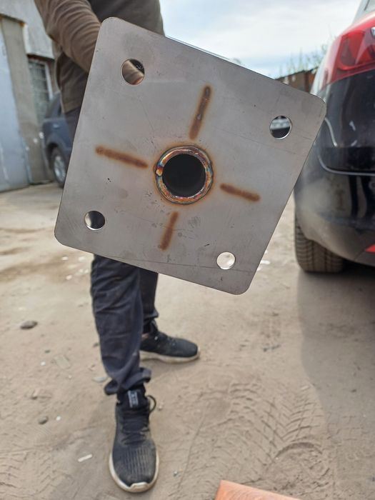 Флагшток нержавійка від 3 до 4 метрів з роликами та без