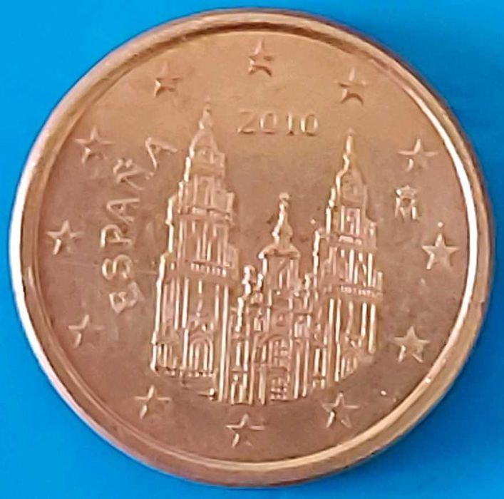 1 Cêntimo de 2010de Espanha, Santiago Compostela