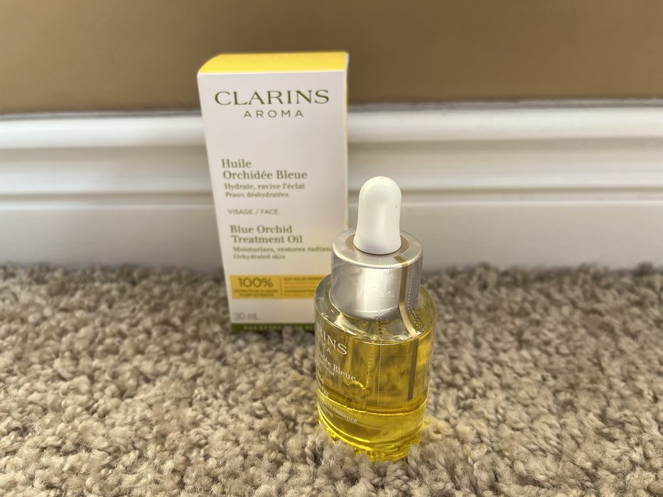 Clarins olejek do twarzy Blue Orchid orchidea