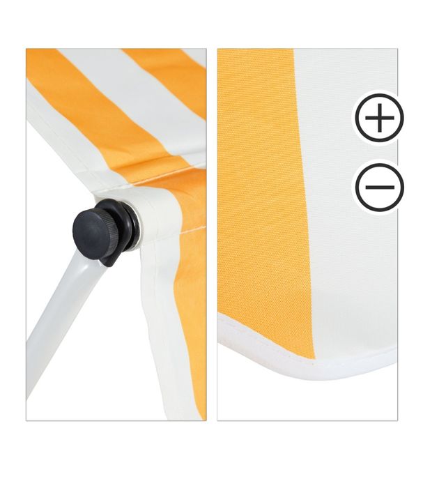 Markiza rozporowa,roleta, tarasowa,balkon biało-żółta, 200x120cm