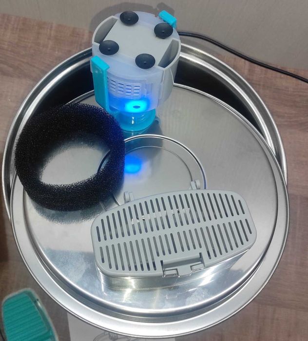 Фонтан поїлка Aonboy S3-SC з нержавіючої сталі для котів, собак, 3,2 л