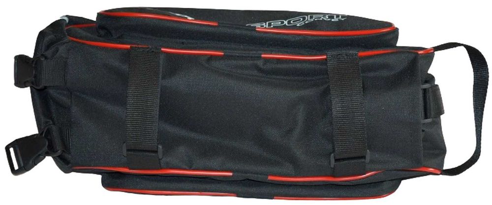 Convey Torba sakwa rowerowa na bagażnik wodoodporna czarno czerwona