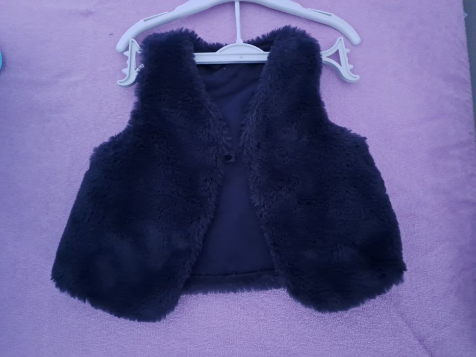 Bezrękawnik futerko do sukienki