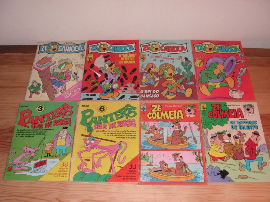Banda Desenhada Anos 80/90 Pato Donald, Zé Carioca, Zé Colmeia, Pateta
