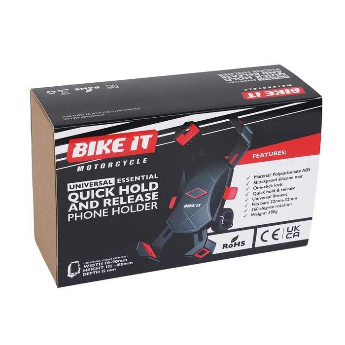 Suporte telemóvel encaixe rápido mota smartphone moto