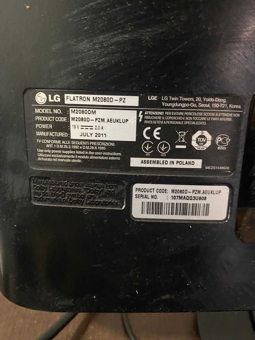 Televisão/Monitor LG